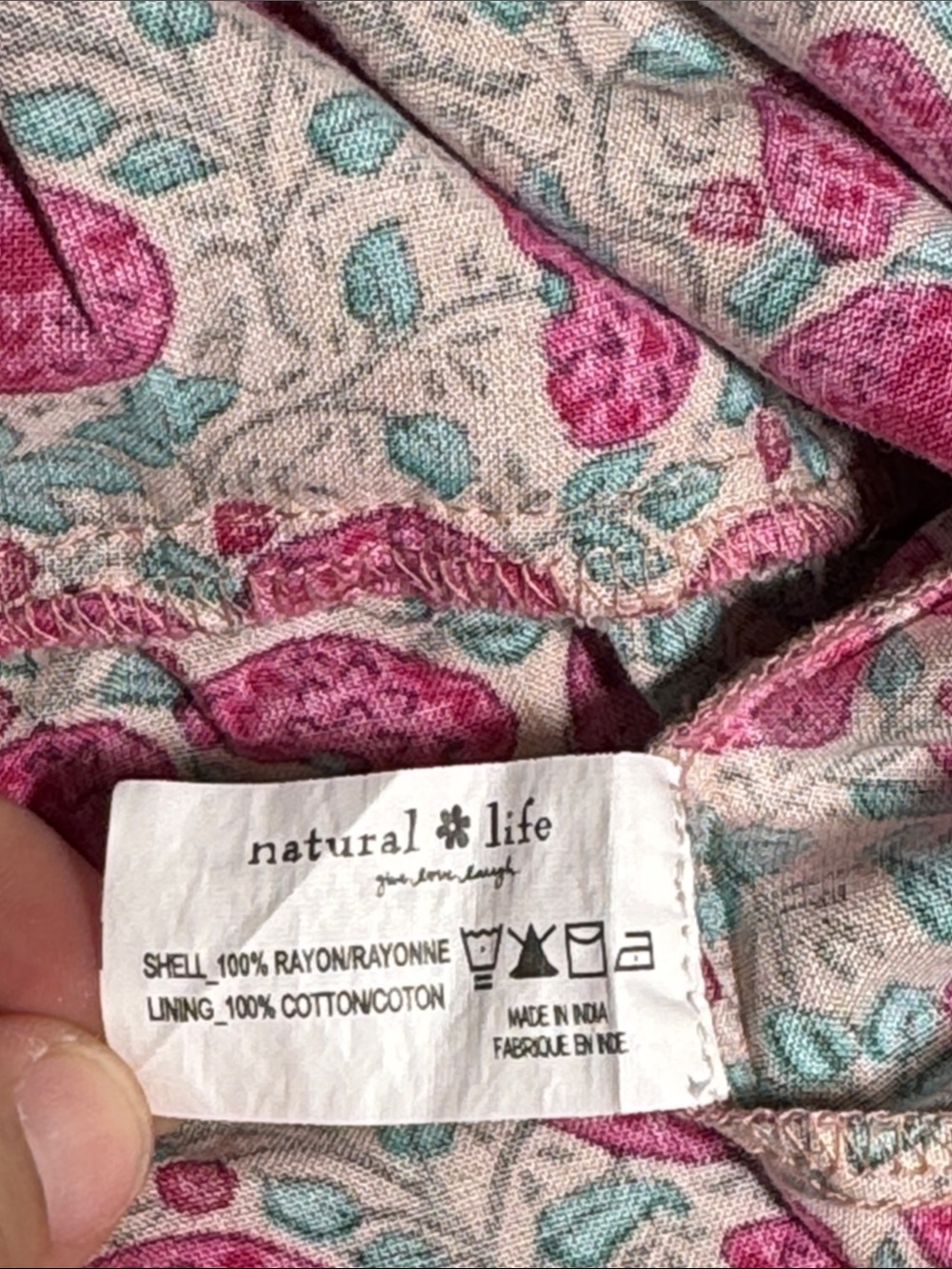 Natural Life Anna Mini Dress Pink Tiered Ruffle size XS - Picture 8 of 9